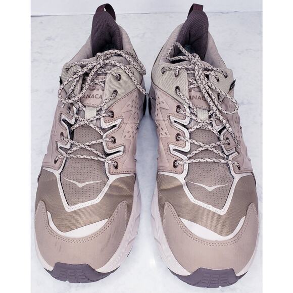 HOKA ANACAPA Low GTX Leather Mesh Hiking Shoes Sneakers Vibram Sole  Men's 13D - Picture 6 of 14